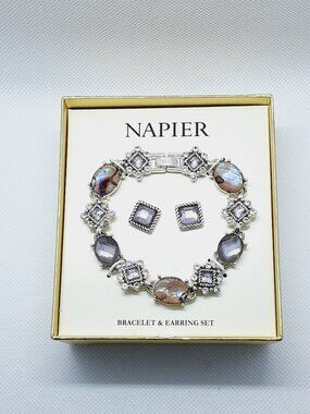 NEW Napier bracelet and earrings set